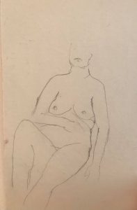 ‘Lady reclined’ 60 x 90cm